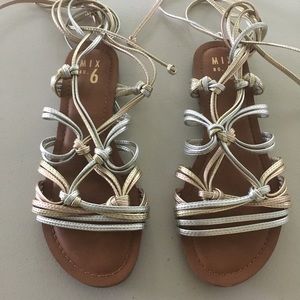 Modern Metallic MIX NO. 6 Ankle Wrap Sandal